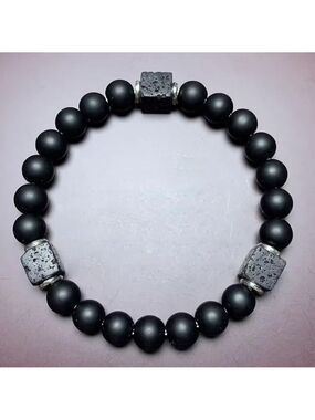 Shungite Beaded Stretch Bracelet